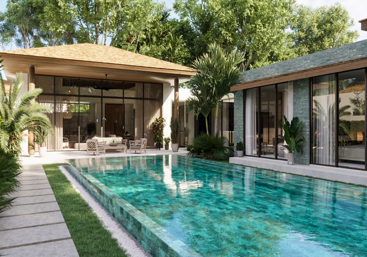 Palm Breeze Layan Villas main view