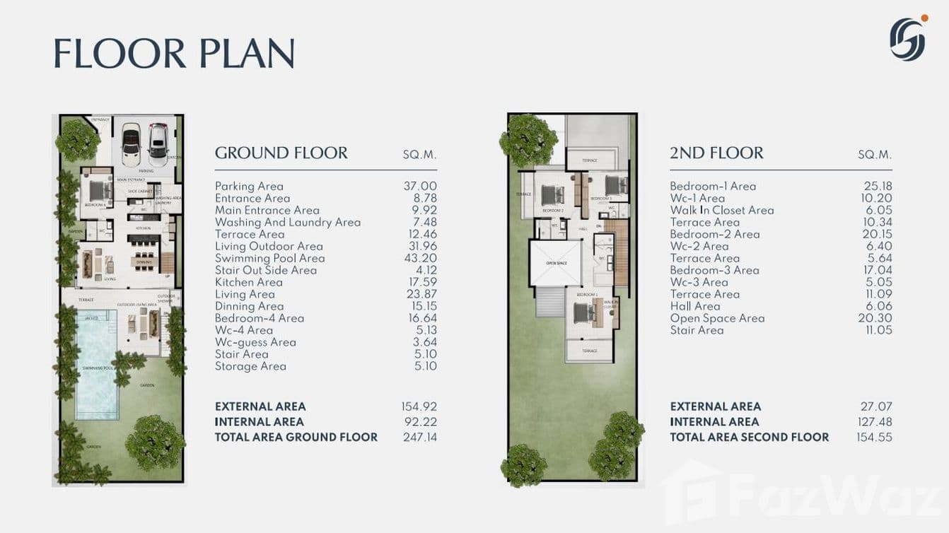 Floor plan 1 for 4 Bed
