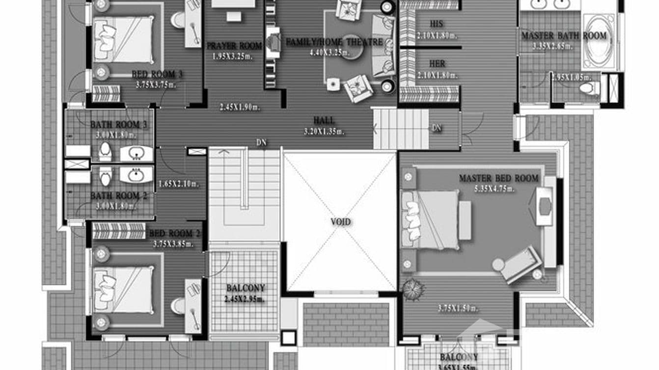 Floor plan 3 for Type B