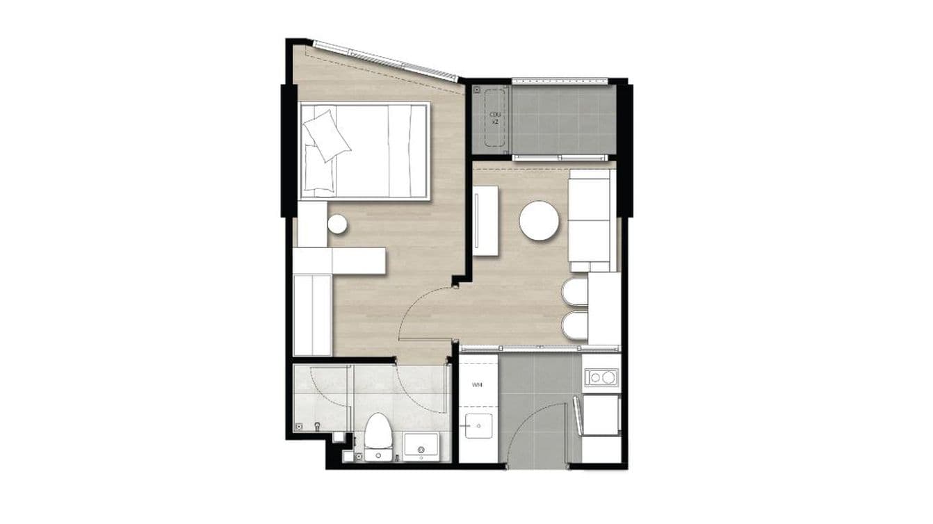 Floor plan 11 for 1BR