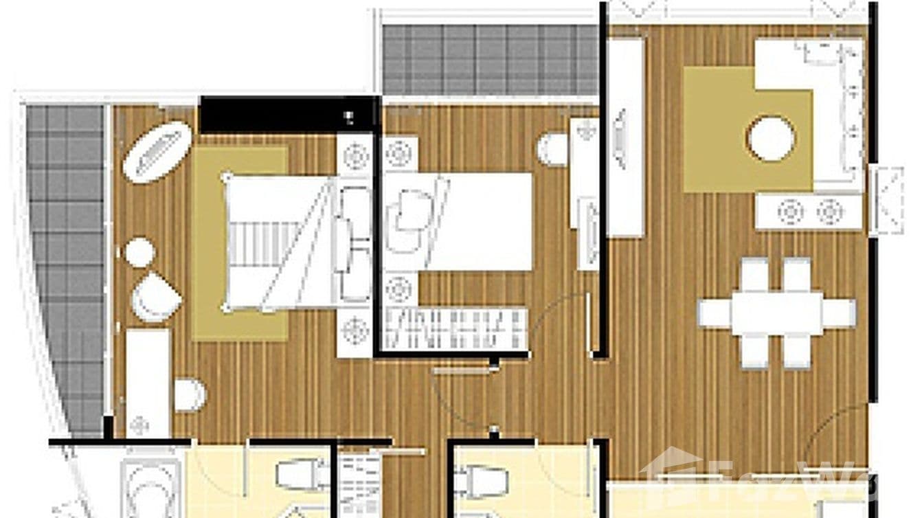 Floor plan 1 for 2BR