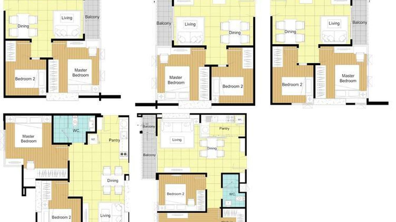 Floor plan 1 for 2BR