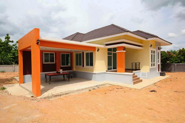 แบบบ้านทรอปิคอล,บ้านสไตล์ทรอปิคอล,บ้านทรงปั้นหยา,บ้านราคาไม่เกิน 2 ล้าน,แบบบ้านชั้นเดียวฟรี,สร้างบ้านชั้นเดียว