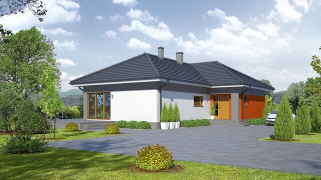 "บ้านสไตล์ร่วมสมัย,บ้านร่วมสมัย,แบบบ้านร่วมสมัย,บ้านชั้นเดียวราคา