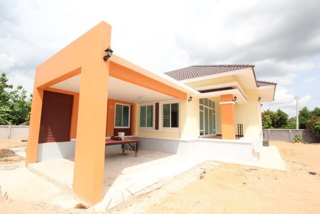 แบบบ้านทรอปิคอล,บ้านสไตล์ทรอปิคอล,บ้านทรงปั้นหยา,บ้านราคาไม่เกิน 2 ล้าน,แบบบ้านชั้นเดียวฟรี,สร้างบ้านชั้นเดียว